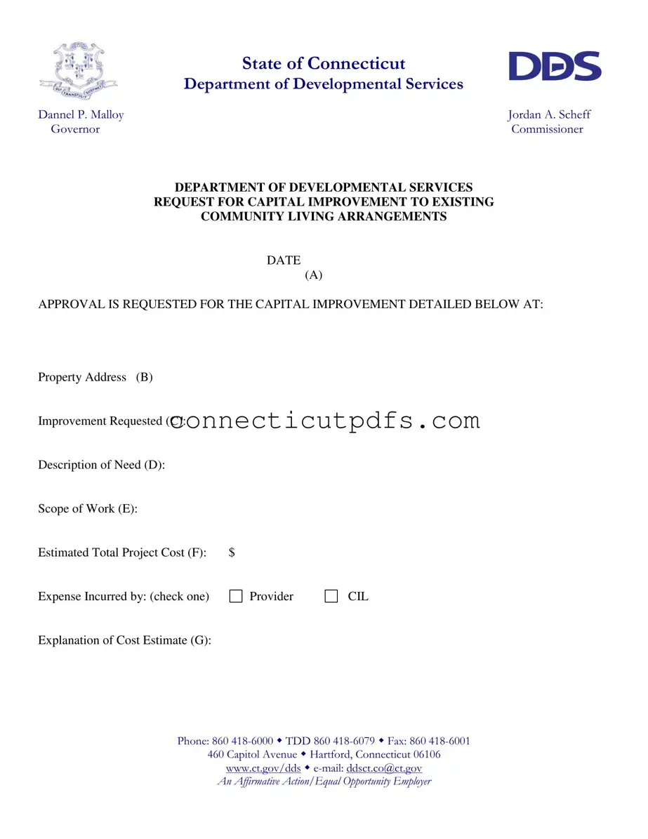 Fill Your Connecticut Capital Improvement Form