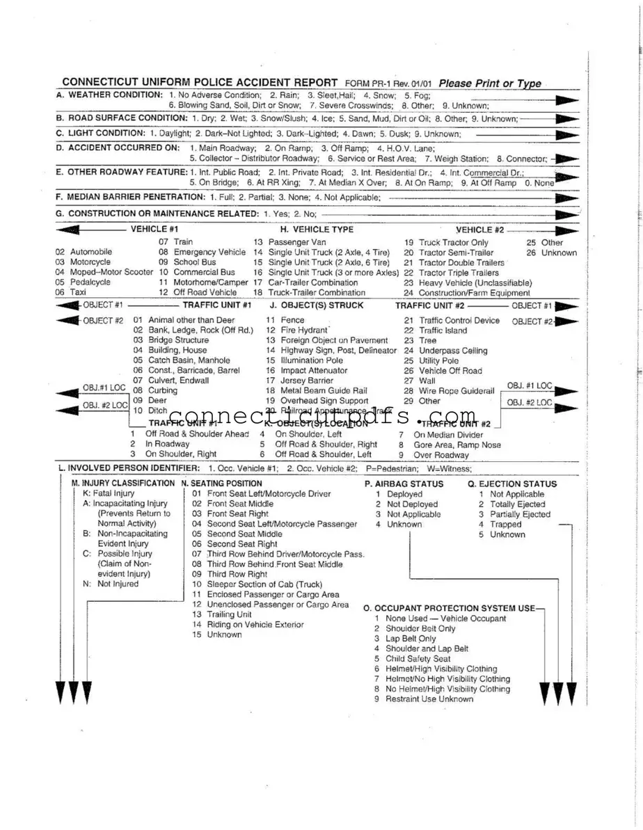 Fill Your Connecticut Uniform Police Accident Report Form