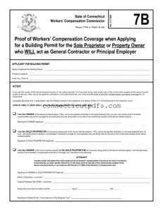 Fill Your Connecticut 7B Form