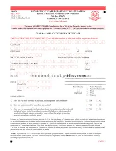Fill Your Connecticut Ed 170 Form