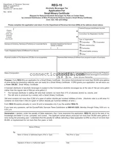 Fill Your Connecticut Reg 15 Form